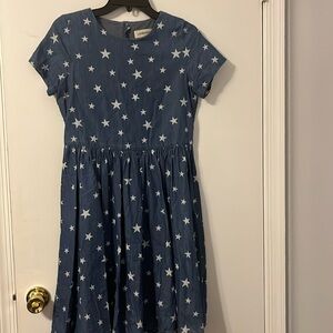 LANDS’ END GIRLS Denim SHORT SLEEVE 16 Kids